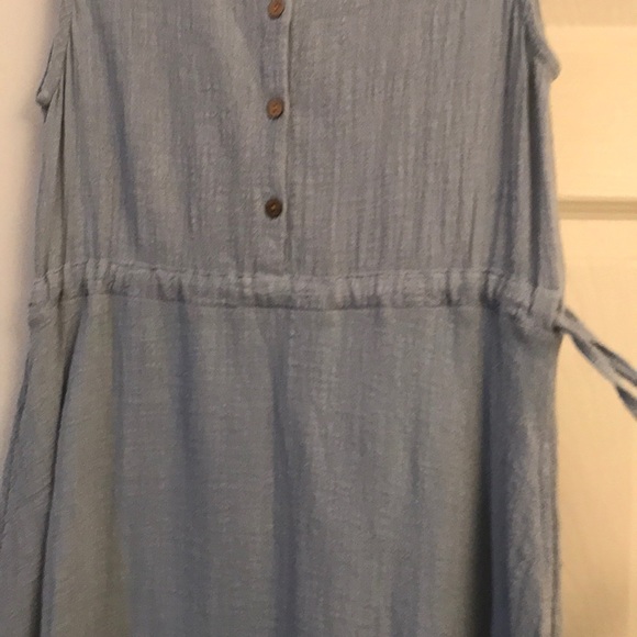 Light Blue Flax Dress - Picture 3 of 5